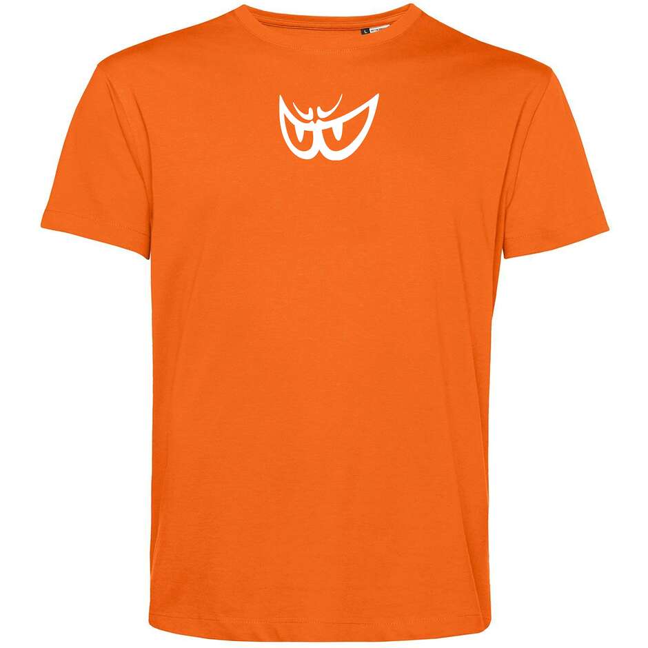 T-Shirt Berik 2.0 Basic Berik 2025 Crewneck Orange White