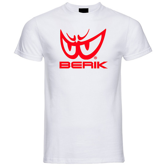 T-Shirt Berik 2.0 Girocollo TEE9 Stampata Bianca Rosso