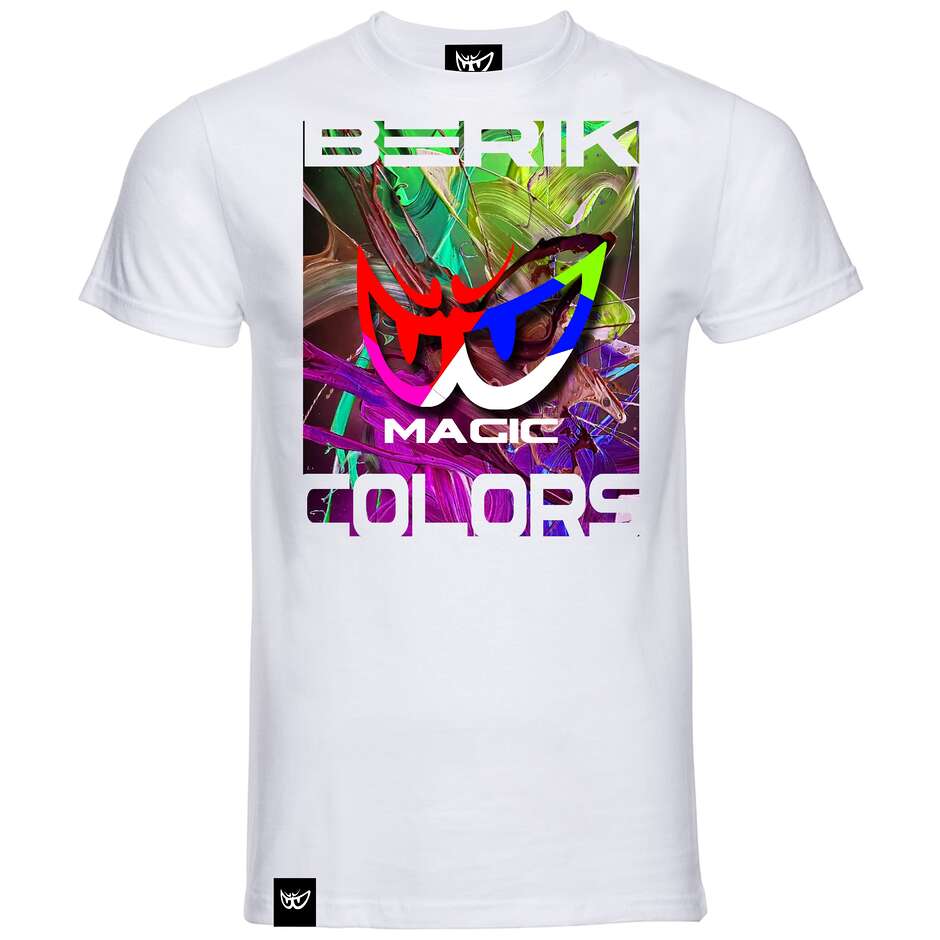 T-shirt blanc Berik 2.0, col rond, couleur magique 003