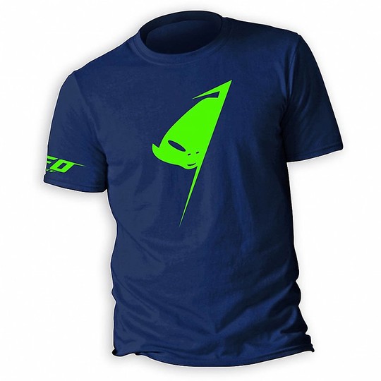 T-shirt bleu UFO ALIEN