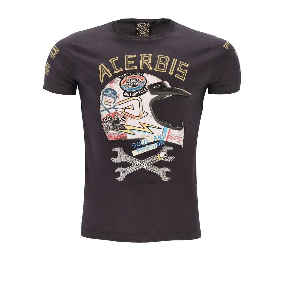 T-Shirt CAsual Acerbis SP CLUB HELMET Grigio Scuro