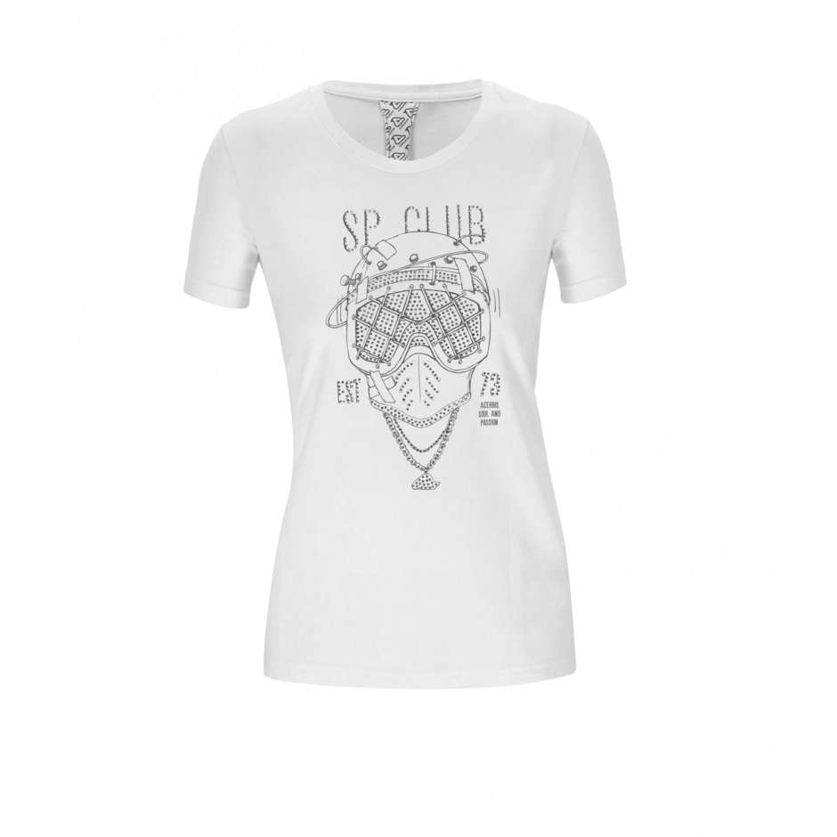 T-Shirt Casual Femme Acerbis SP CLUB DIVER LADY Blanc