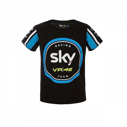 T-Shirt da Bambino in Cotone VR46 Replica Sky Racing Team 