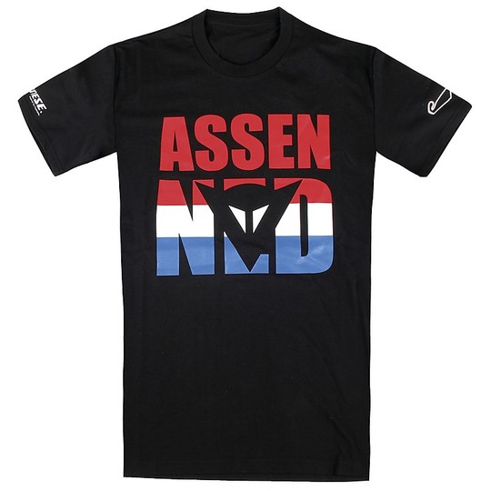 T-Shirt Dainese Moto Assen D1 Schwarz