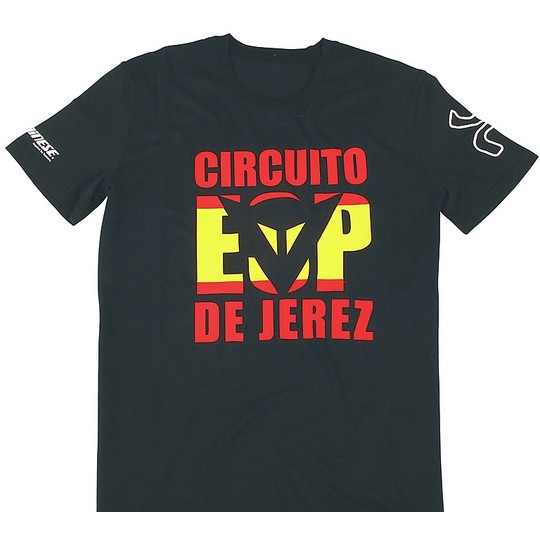 T-Shirt Dainese Moto Jerez D1 Schwarz