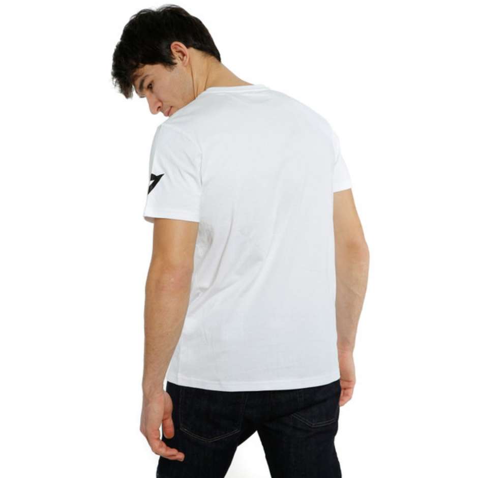 T-Shirt Dainese RACING SERVICE Bianco Nero
