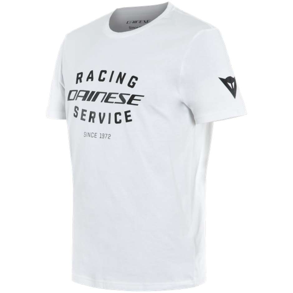 T-Shirt Dainese RACING SERVICE Blanc Noir