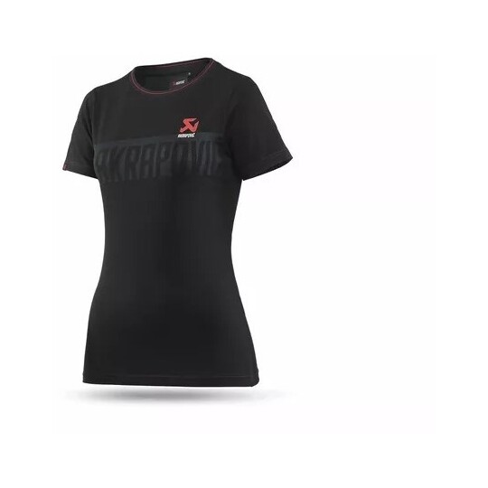T-Shirt Donna Akrapovic 802051 Nero L taglia unica