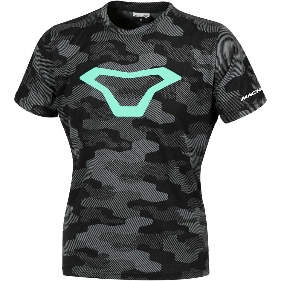 T-Shirt Femme Macna Dazzle wing 2.0 Noir Gris Menthe Vert