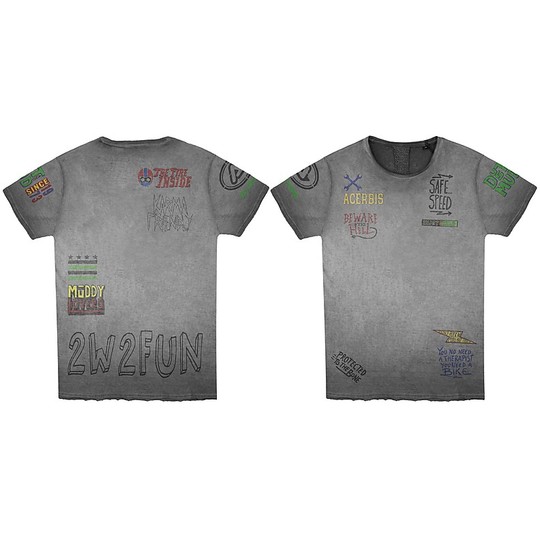 T-shirt graphite Acerbis GRAFFITI SP CLUB