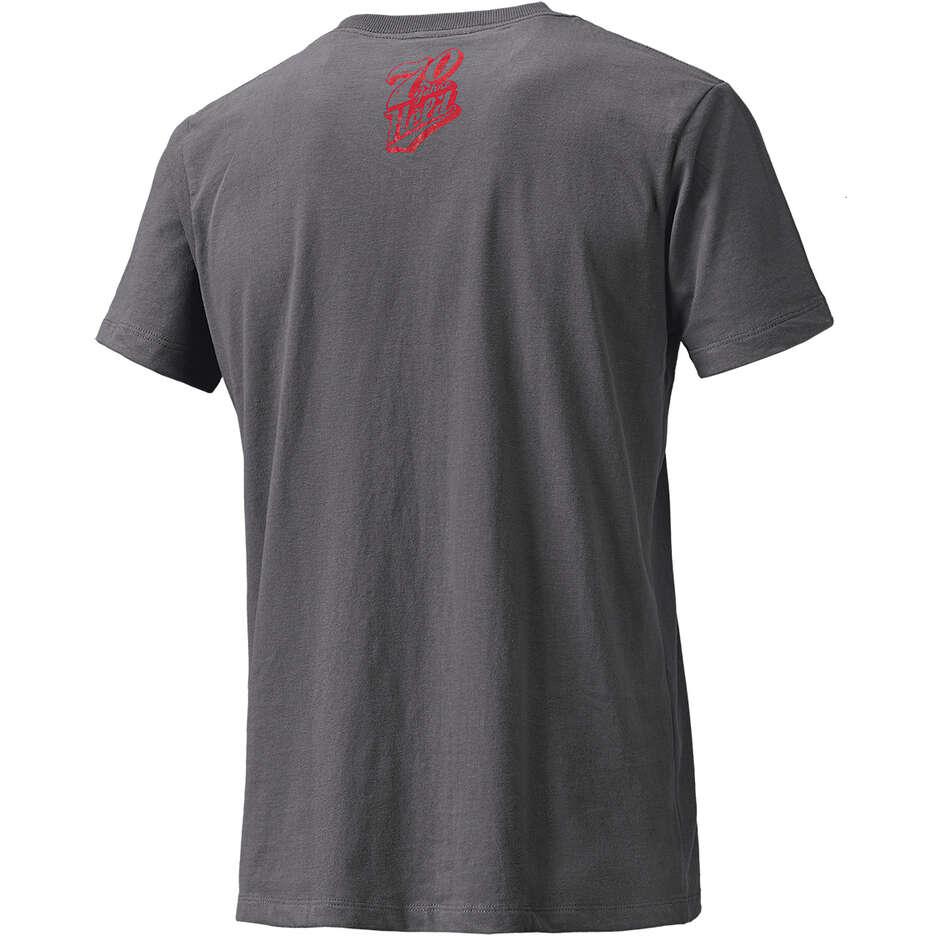 T-shirt Held Be Heroic gris rouge