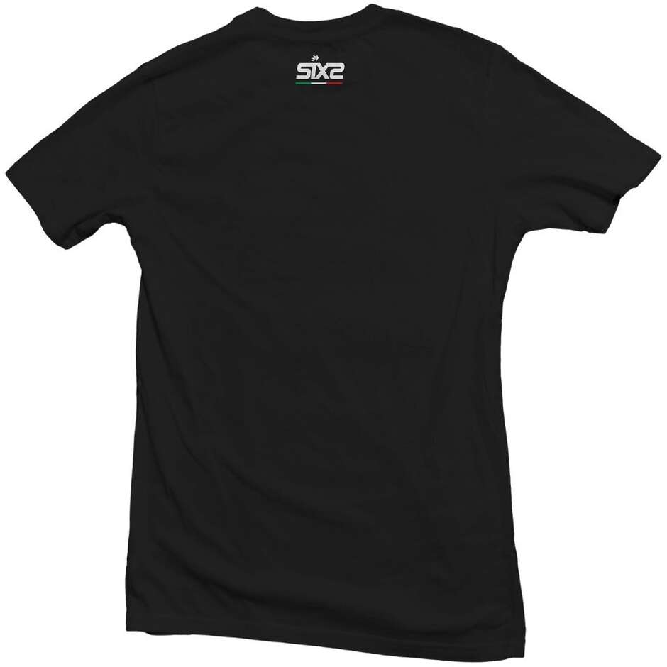 T-shirt in Cotone Sixs con Logo Nero