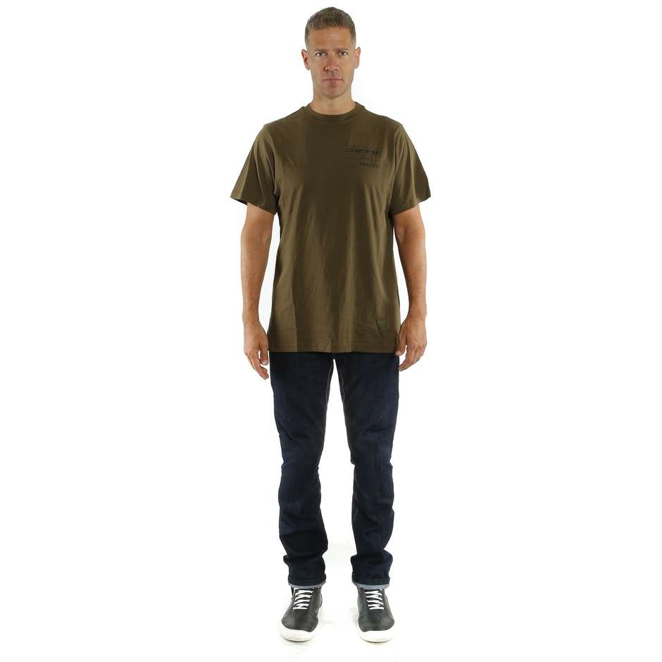 T-SHIRT LONG ADVENTURE Jersey Manches Courtes Dainese Vert Olive