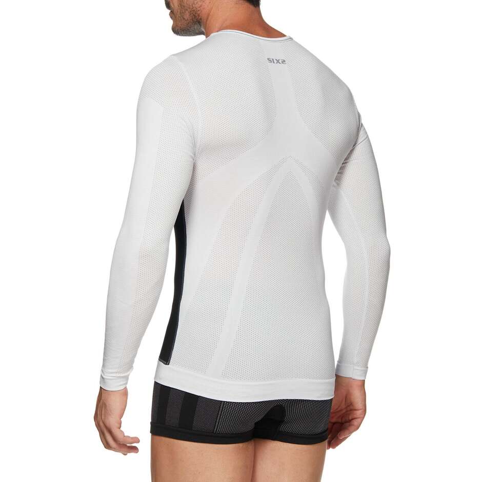 T-Shirt Long Sleeve Technique Sixs TS6 Windscreen White