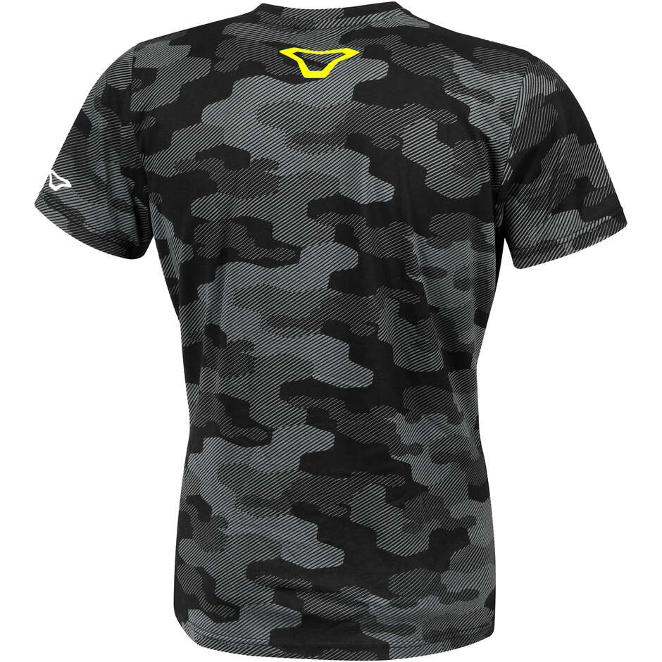 T-Shirt Macna Black Fluorescent Grey Yellow