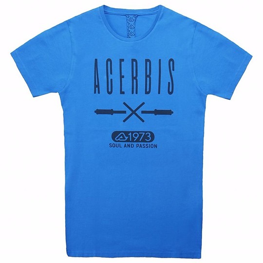 T-Shirt Maglietta Acerbis Handlebars Sp Club Blu