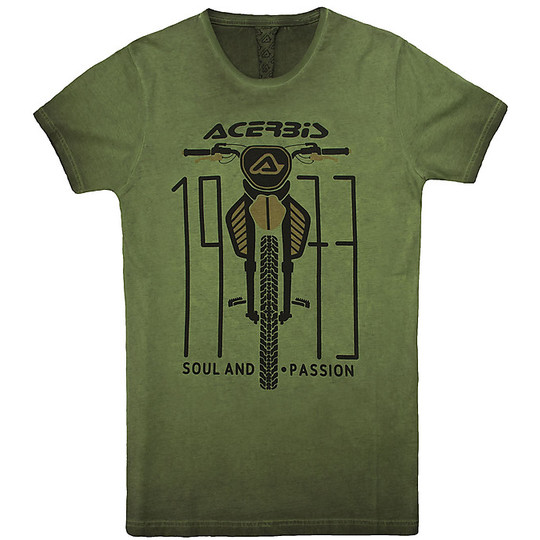 T-Shirt Maglietta Acerbis Rawbike73 Sp Club Verde 