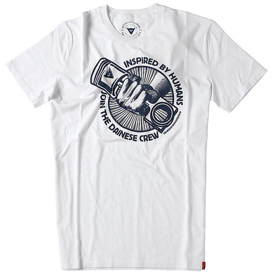 T-Shirt Maglietta Dainese Mechanism Bianco Blu