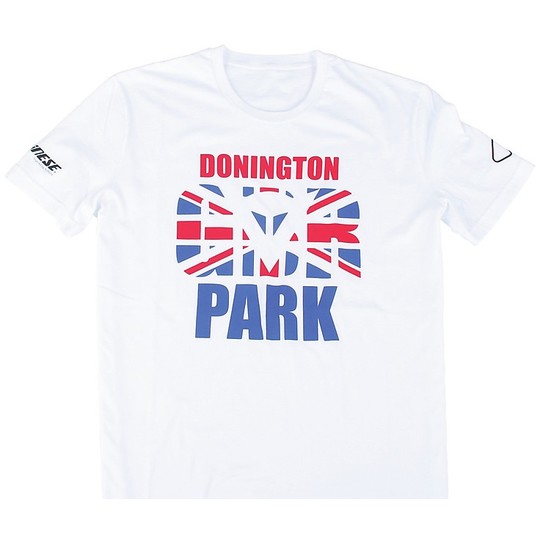 T-Shirt Moto Dainese Donington D1 Bianco