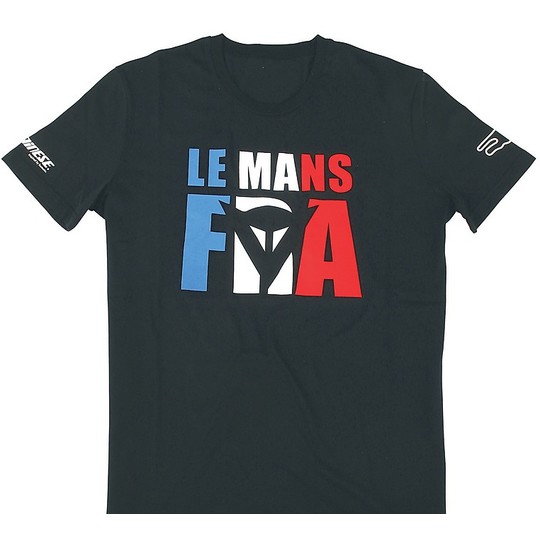 T-Shirt Moto Dainese Le Mans D1 Noir