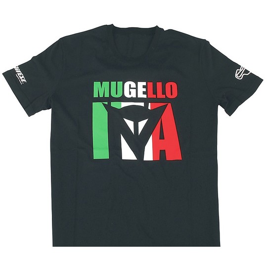T-Shirt Moto Dainese Mugello D1 Nero 