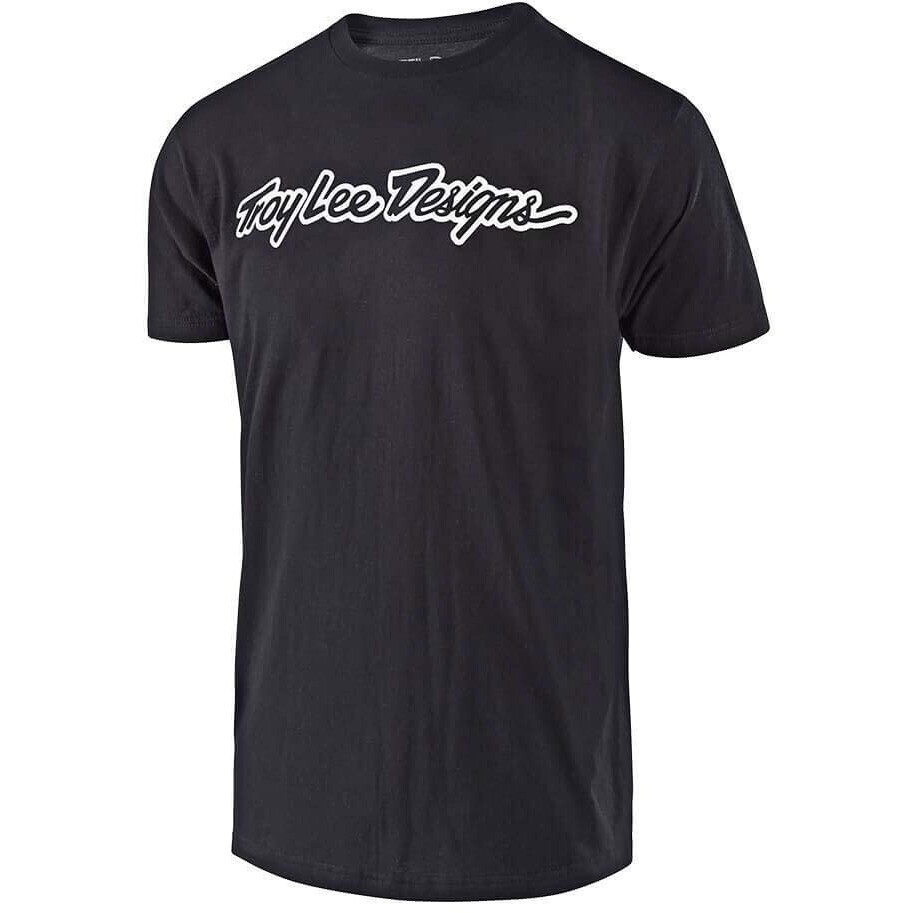 T-shirt SIGNATURE  Troy Lee Designs Nero Bianco