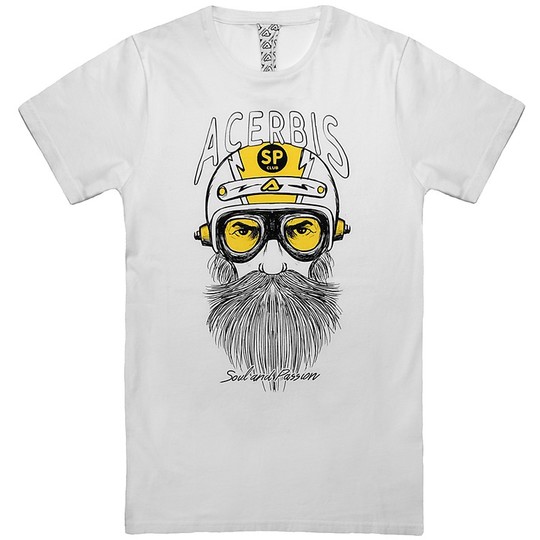 T-Shirt T-shirt Acerbis Rawrider Sp White Club