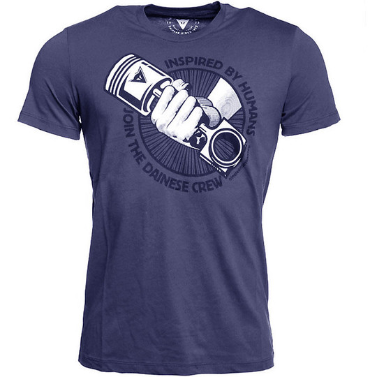 T-Shirt T-Shirt Dainese Mechanism Schwarz Blau
