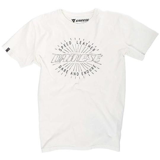 T-Shirt T-Shirt Dainese Rays of Speed ​​Weiß