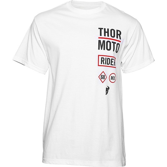 T-Shirt Technique bike Thor Rocker Tee White