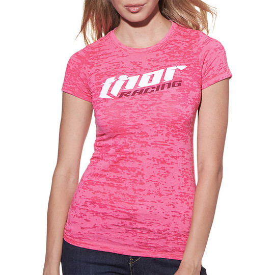 T-Shirt Thor Lady Sportswear RACING Rosa