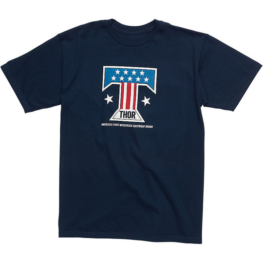 T-Shirt Thor Sport Ameriacana Blau