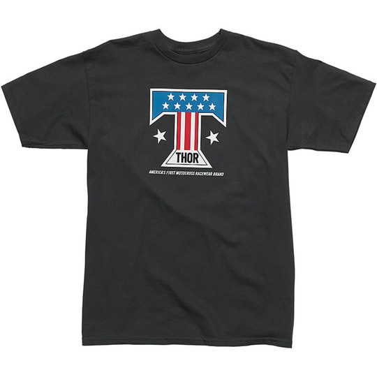 T-Shirt Thor Sport Ameriacana Schwarz