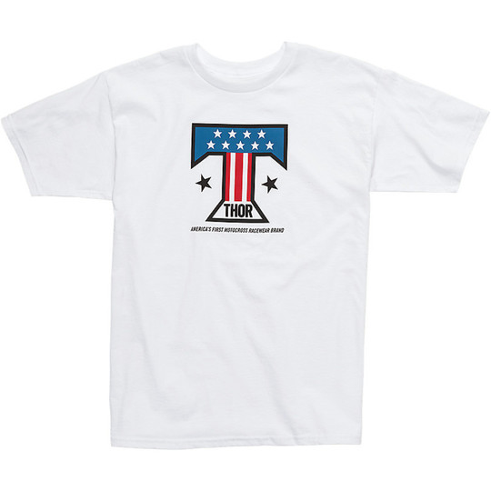 T-Shirt Thor Sport Ameriacana Weiß