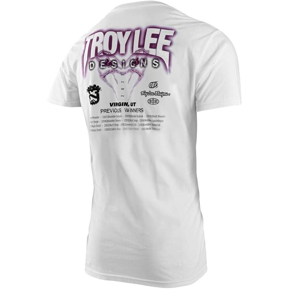T-Shirt Troy Lee Design RB RAMPAGE STATIC SHORT SLEEVE TEE Bianco