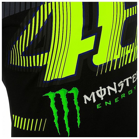 T-Shirt Vr46 Monster Collection Monza Lady Lady Noir