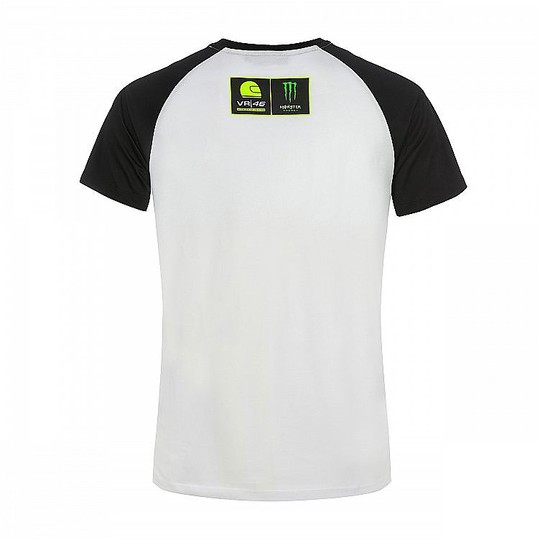 T-Shirt Vr46 Monster Collection Riders Academy Bianco