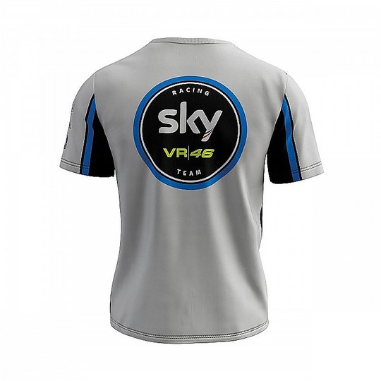 T-shirt Vr46 Replica Sky Racing Team Collection 2019 Bianco