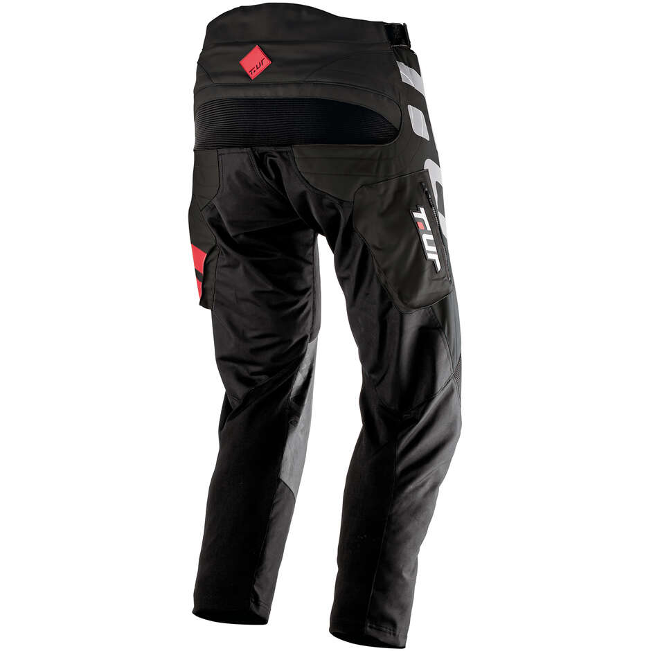 T-ur P-THREE Black Motorcycle Fabric Pants
