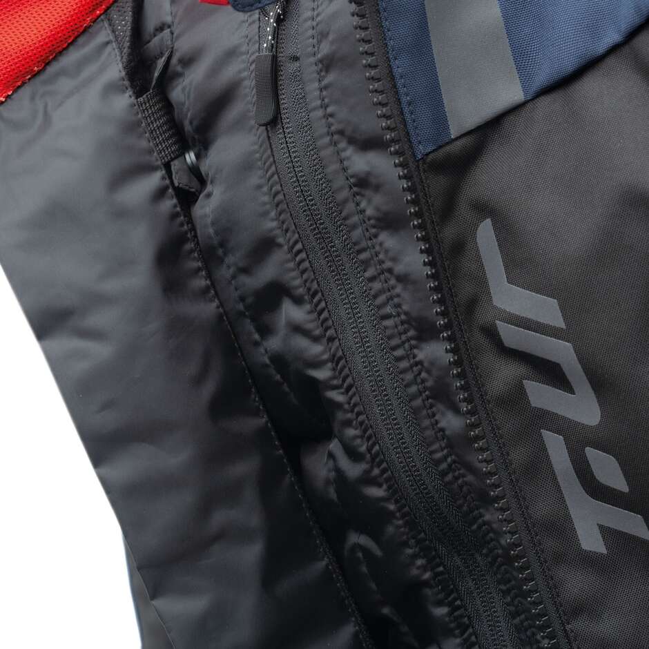 T-UR T8130M TASMANIA Motorcycle Jacket Black Blue