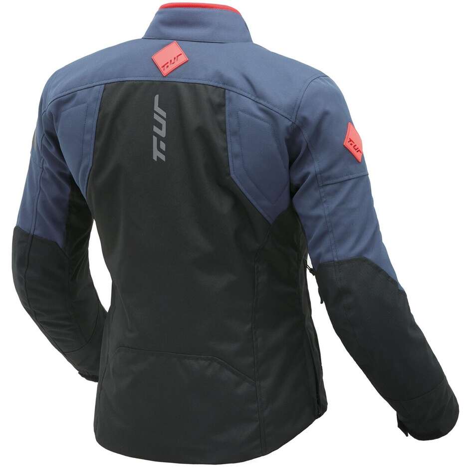 T-UR T8131W TASMANIA HYDROSCUD LADY Blouson Moto Femme Noir Bleu