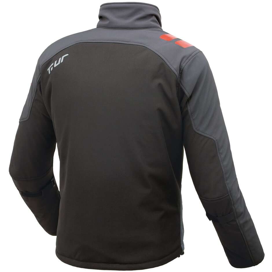 T-UR T8132M PODIUM HYDROSCUD Anthracite Black Motorcycle Jacket