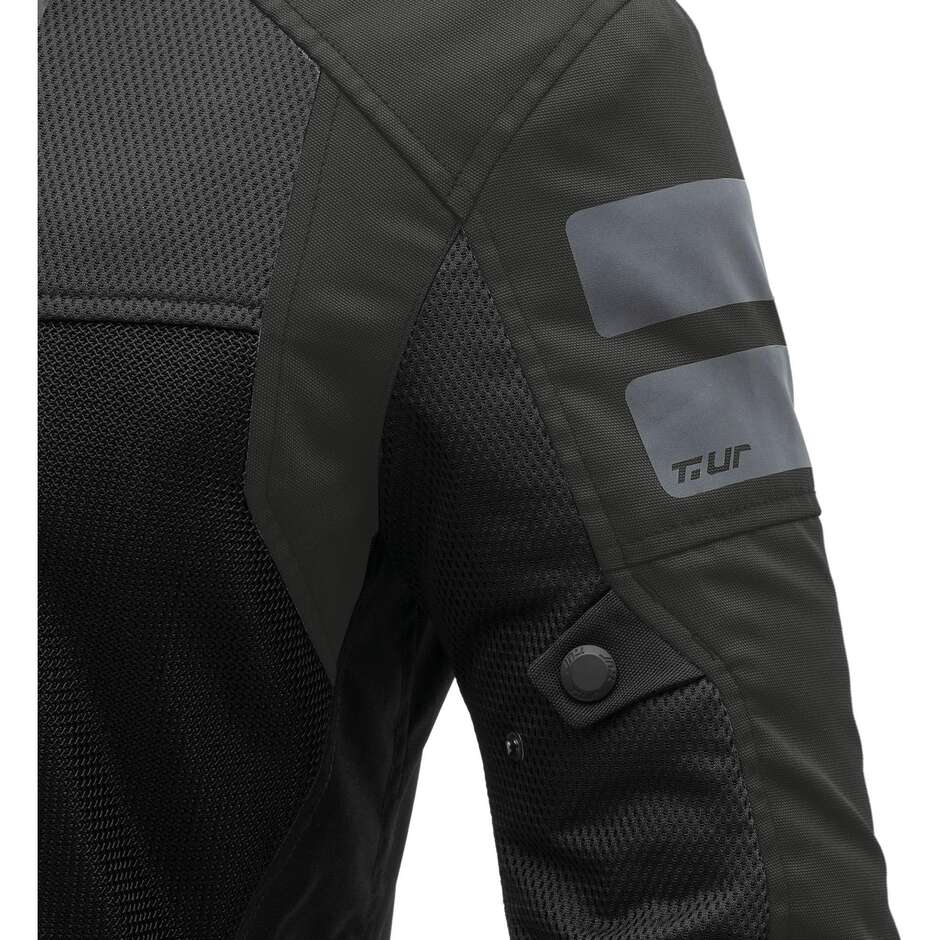 T-UR T8135M ELBA Motorradjacke Schwarz