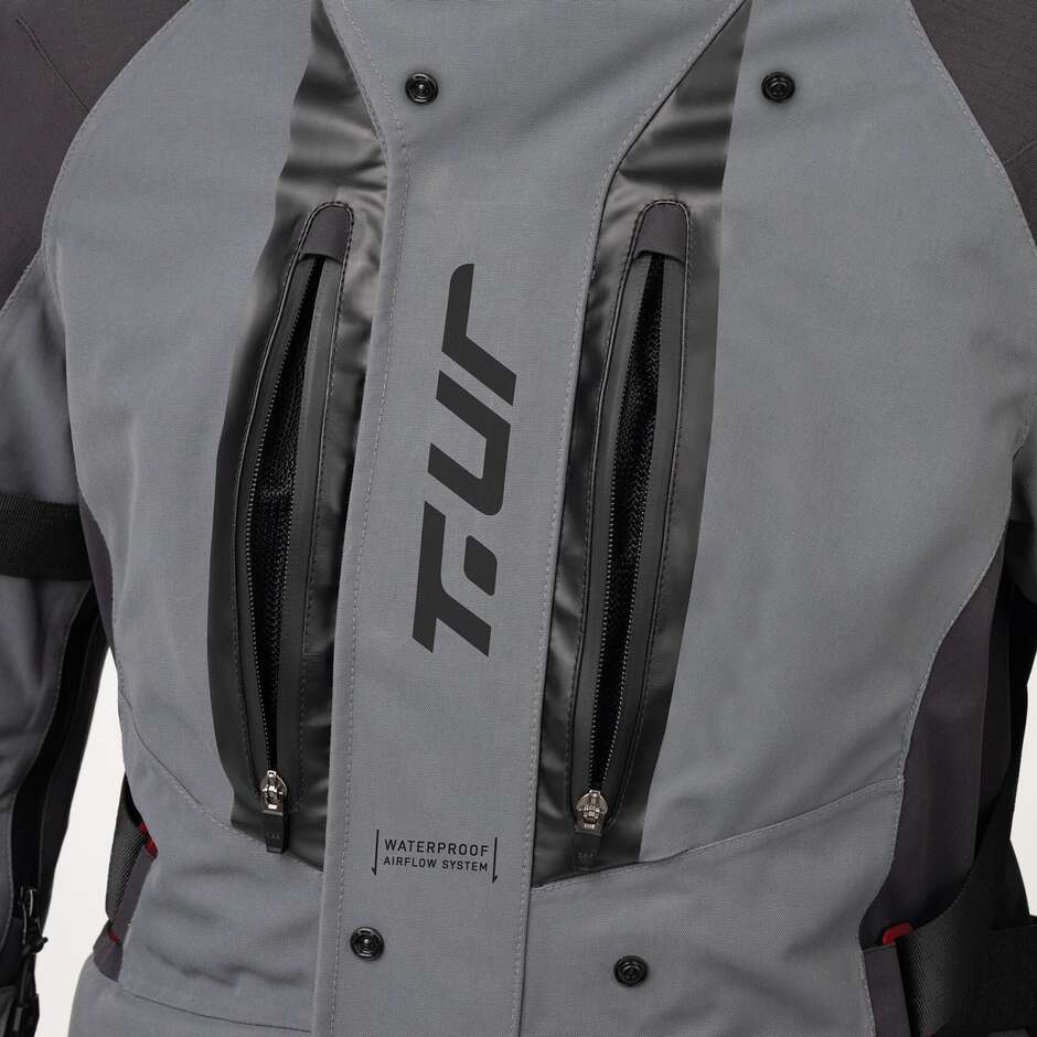 T-UR T8139M SUPERCELL HYDROSCUD Veste de moto laminée noir anthracite