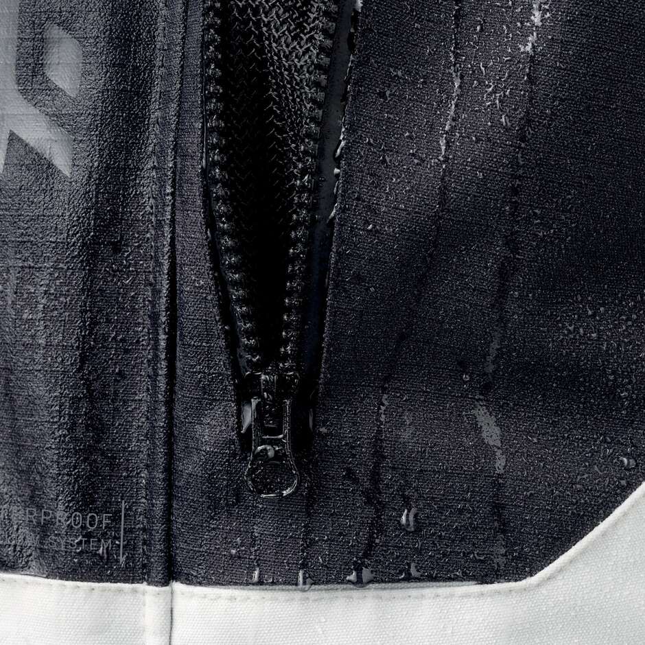 T-UR T8143M OVERCAST HYDROSCUD Laminated Motorcycle Jacket Ice Black