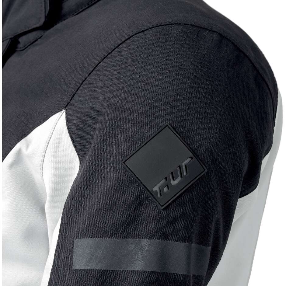 T-UR T8143M OVERCAST HYDROSCUD Laminated Motorcycle Jacket Ice Black