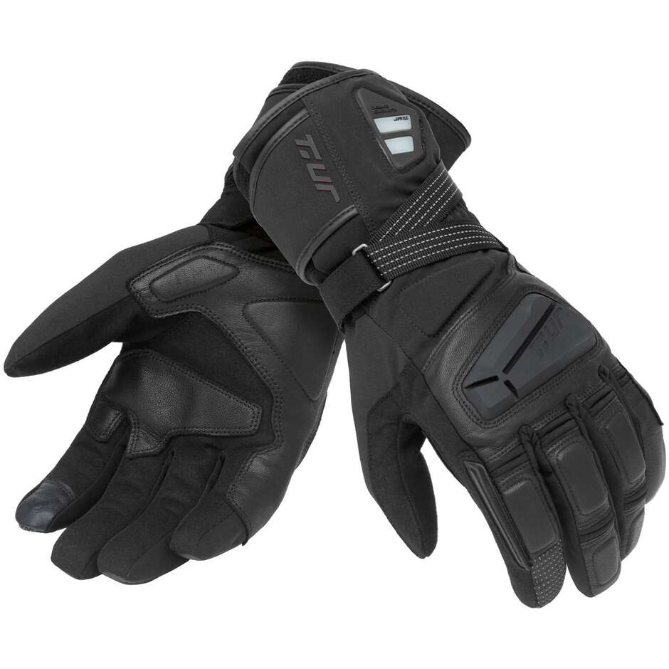 T-UR T912HM G-WARM HYDROSCUD Heated Motorcycle Gloves Black