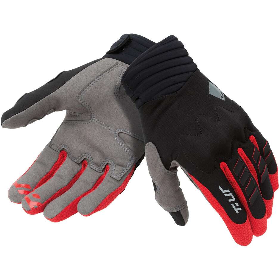 T-UR T920HU G SIX Motorradhandschuhe Schwarz Rot