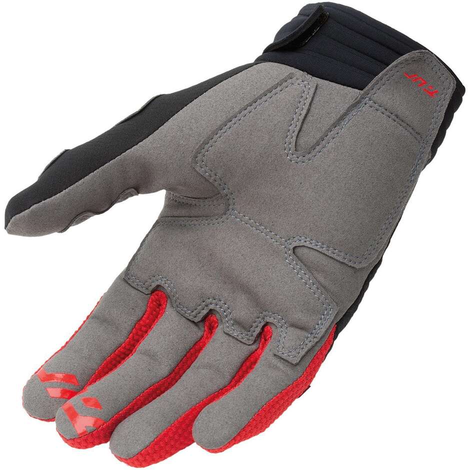 T-UR T920HU G SIX Motorradhandschuhe Schwarz Rot