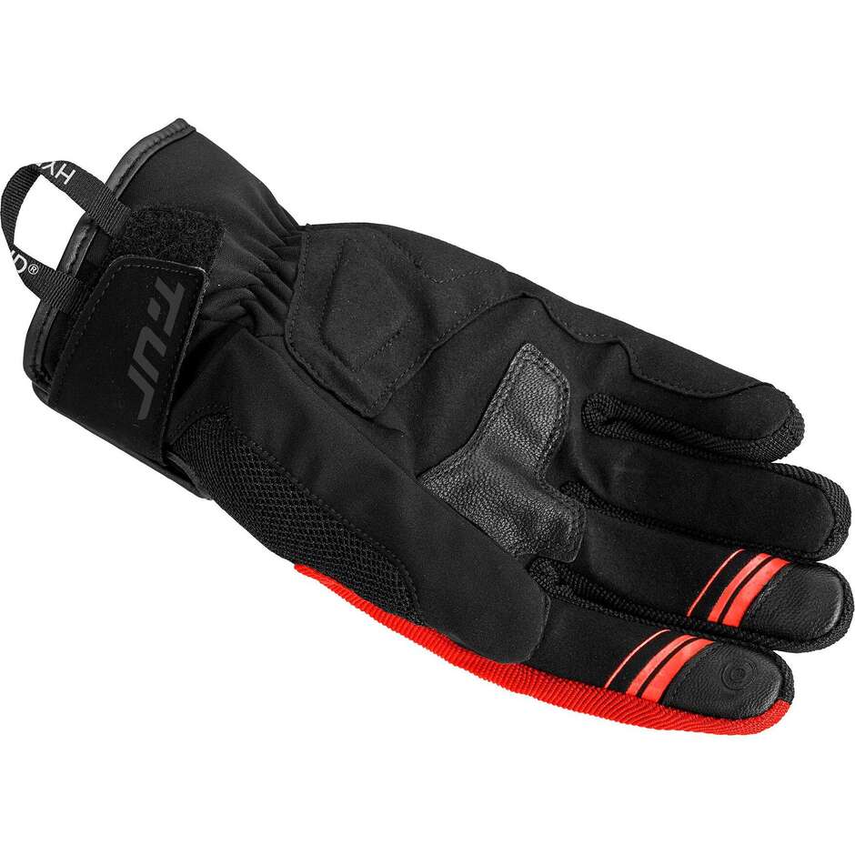 T-UR T922HU G FIVE HYDROSCUD Black Red Motorcycle Gloves